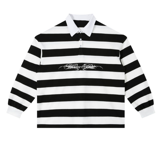 Mirror Nine Stripe Polo Shirt